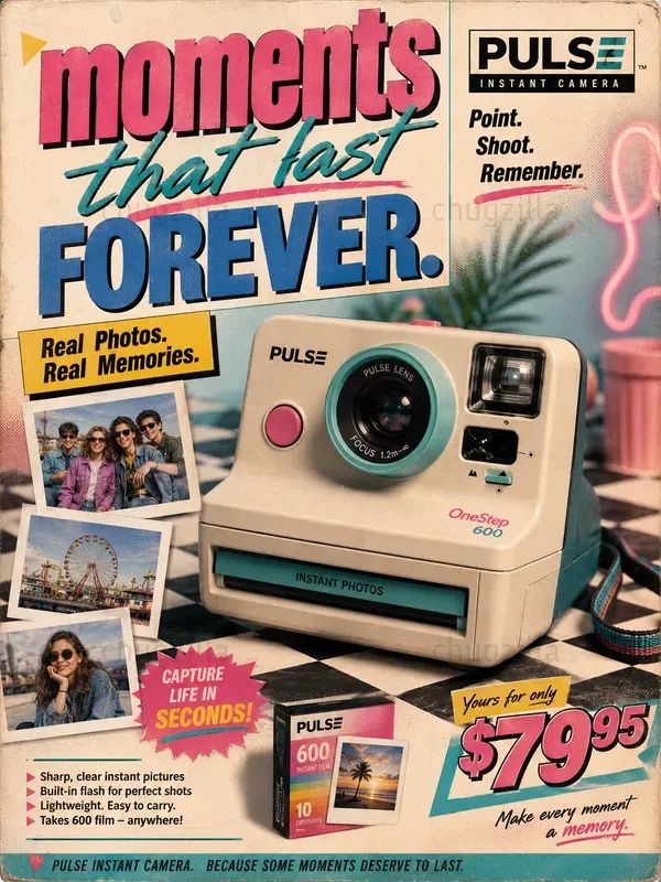 90s Retro Magazine Ad Generator