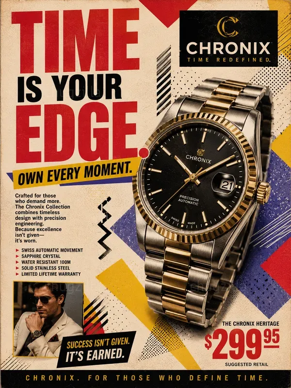 90s Retro Magazine Ad Generator