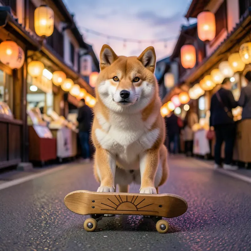 Sunset Skate Animal Scenes