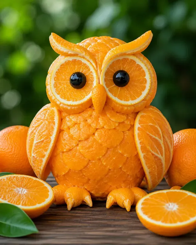 Cute Citrus Animal Sculptures