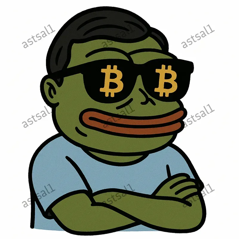 Meme Style Crypto Theme Stickers