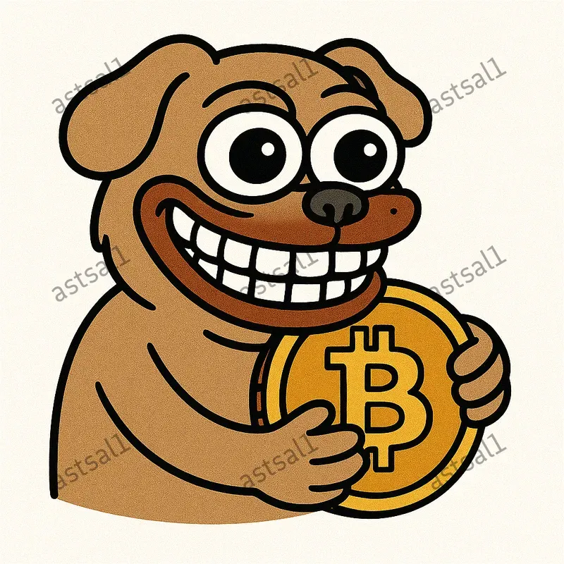 Meme Style Crypto Theme Stickers