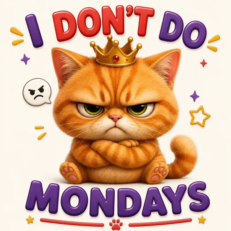 Cute 3D Animal Quote Sticker Art