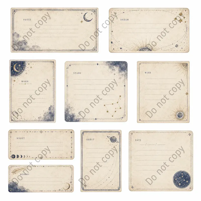 Junk Journal Journaling Card Sheets