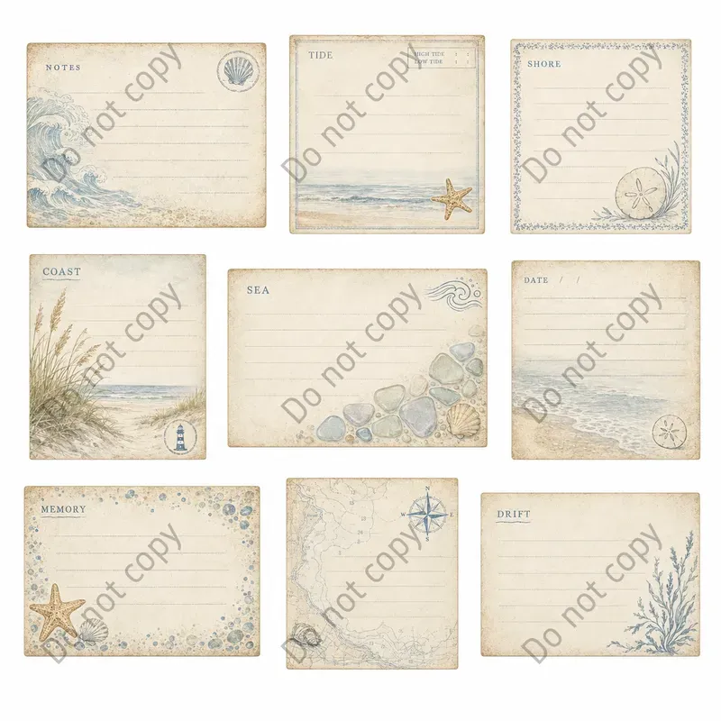 Junk Journal Journaling Card Sheets