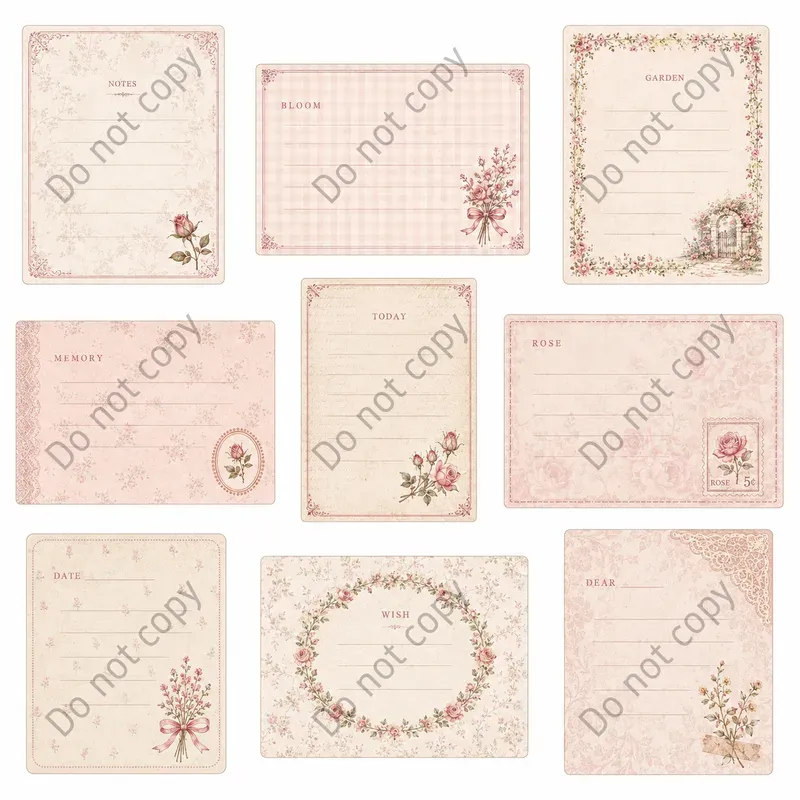 Junk Journal Journaling Card Sheets