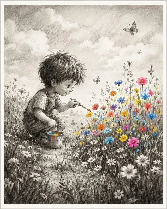 Color Splash Storybook Sketches