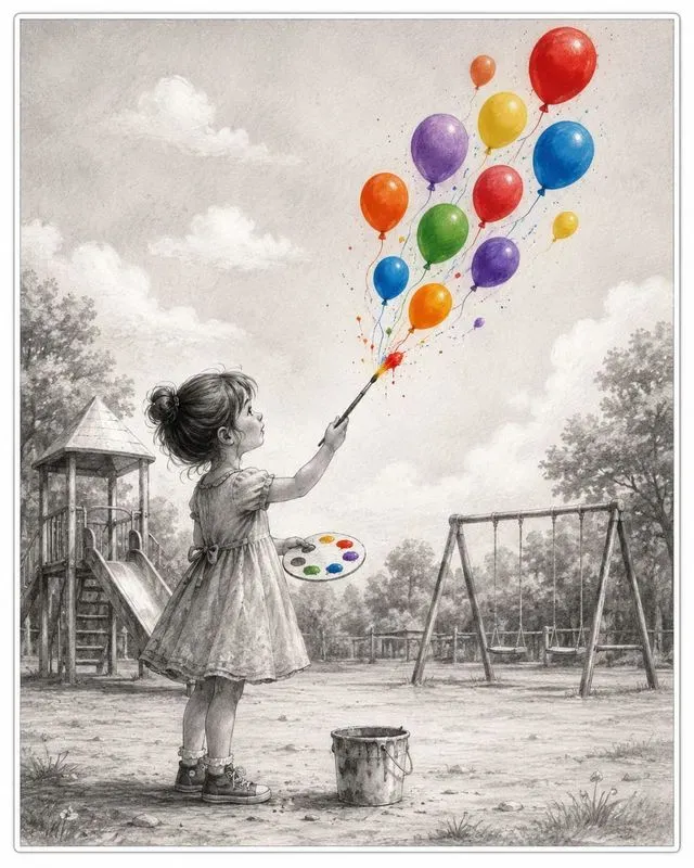Color Splash Storybook Sketches