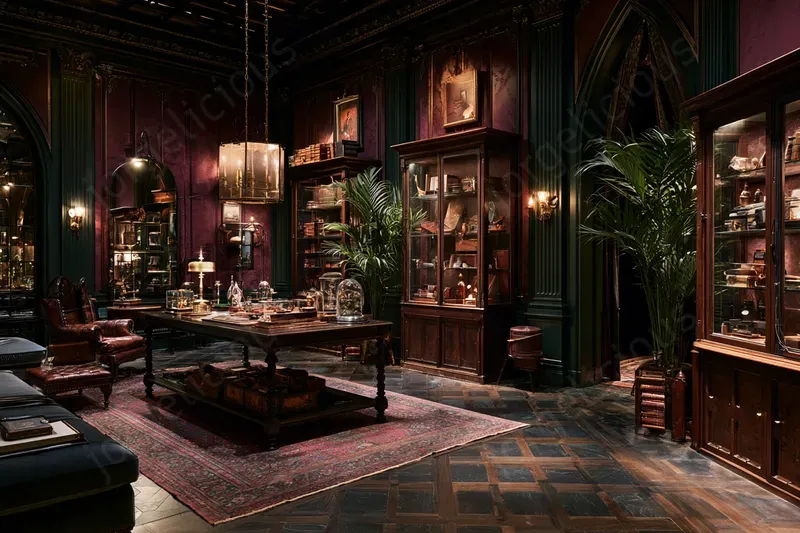 Dark Academia Interiors
