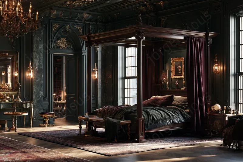 Dark Academia Interiors