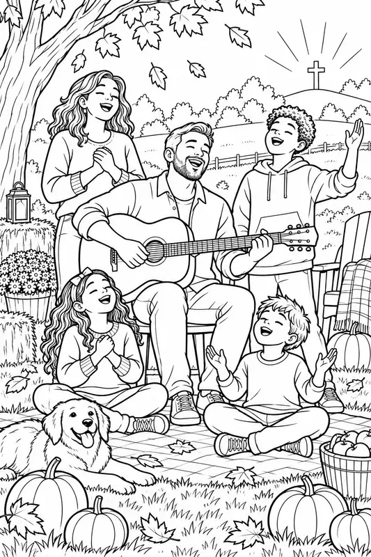 Thanksgiving Worship Colorings