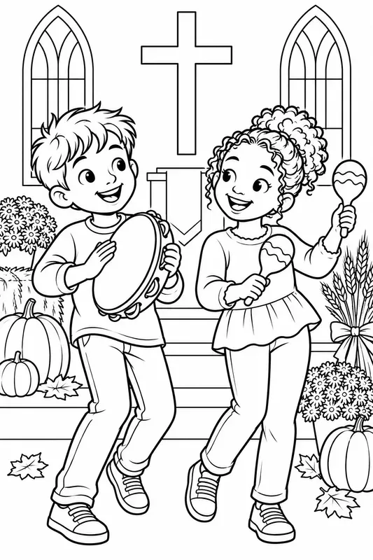 Thanksgiving Worship Colorings