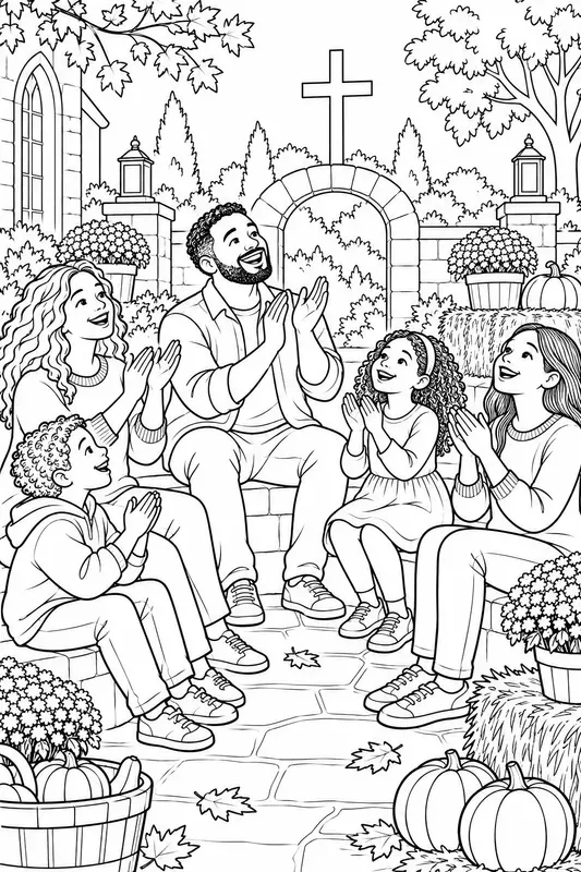 Thanksgiving Worship Colorings