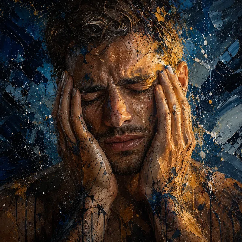 Raw Canvas Bold Human Emotion Art