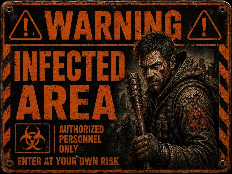 Vintage Warning Sign Creator Packs