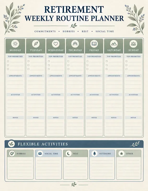 Retirement Planning Journal Printables