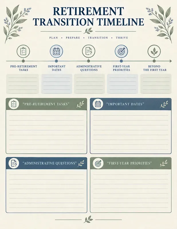Retirement Planning Journal Printables