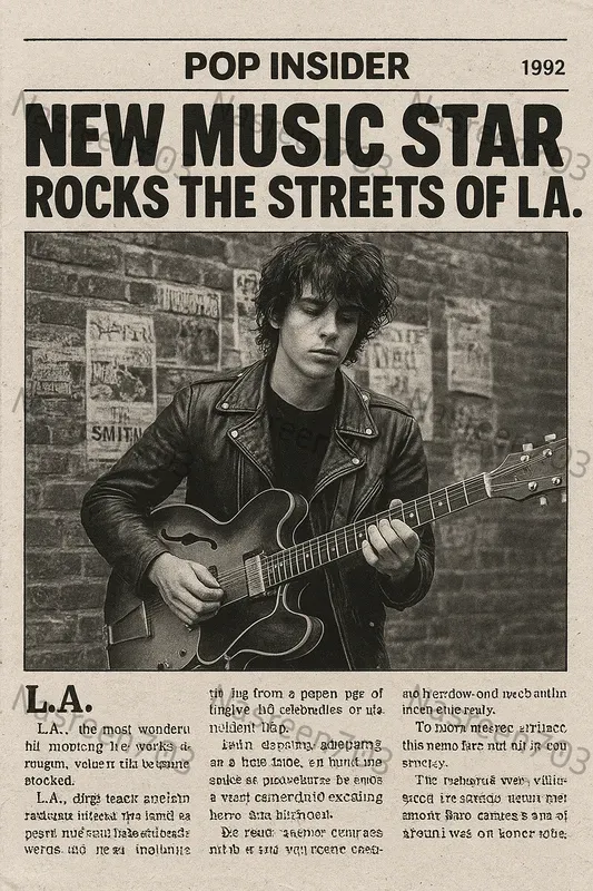 Vintage Scandal Newspaper Portraits