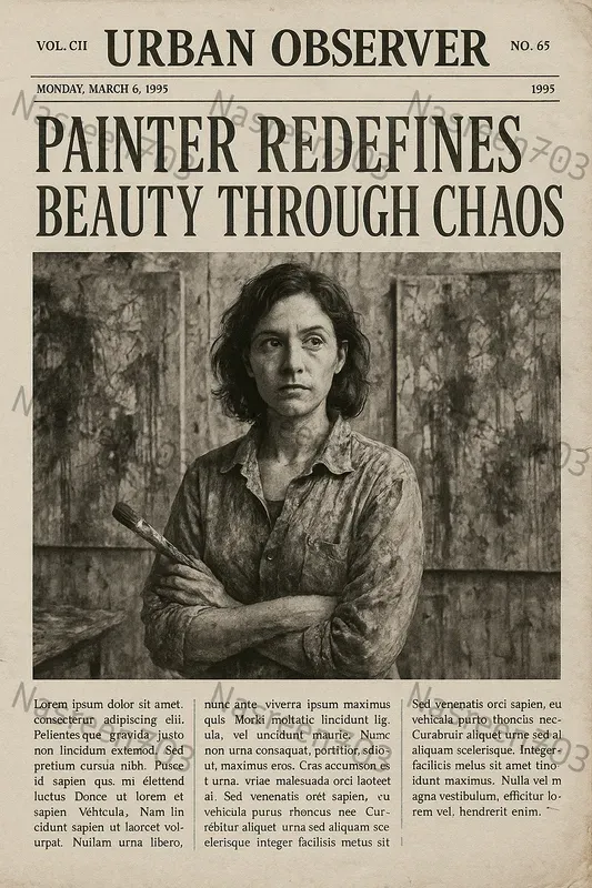 Vintage Scandal Newspaper Portraits