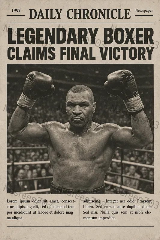 Vintage Scandal Newspaper Portraits