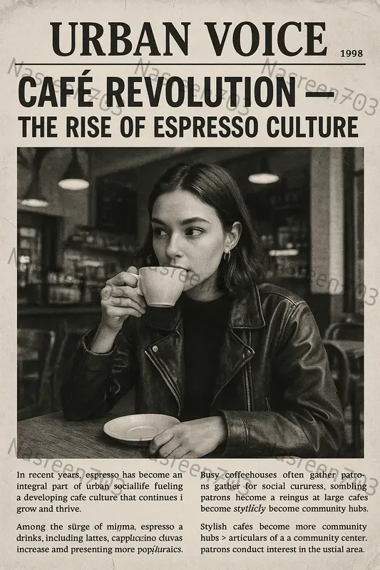 Vintage Scandal Newspaper Portraits