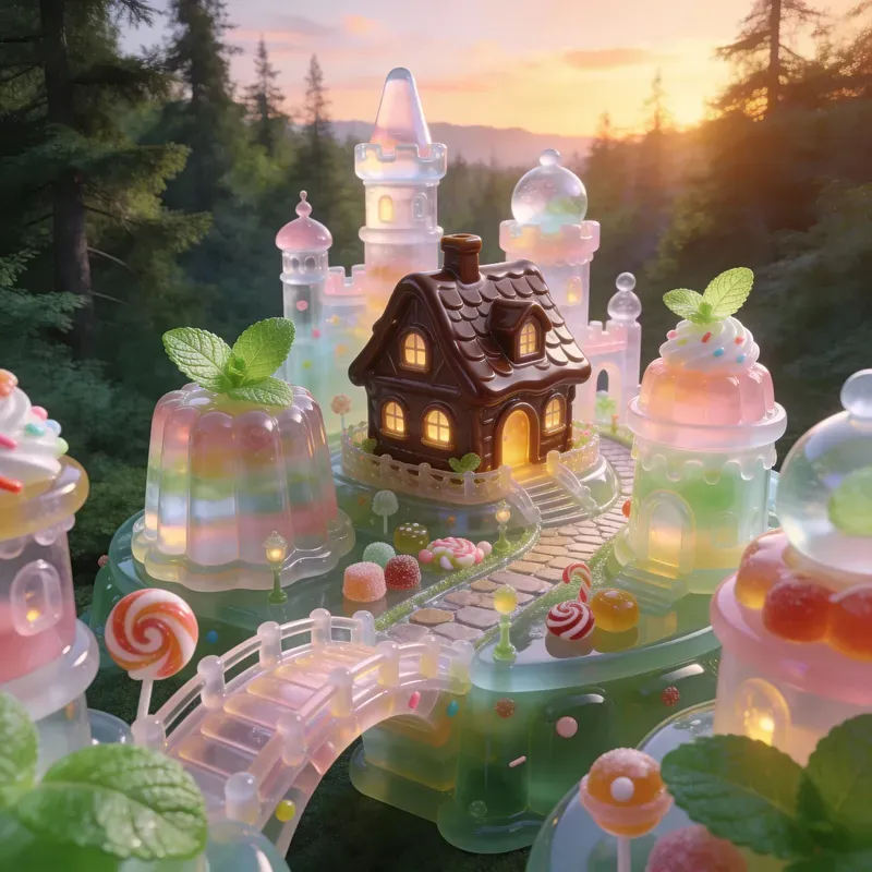 Jelly City Dreamy Candy Fantasy Worlds