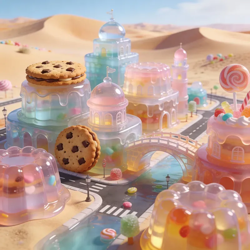 Jelly City Dreamy Candy Fantasy Worlds