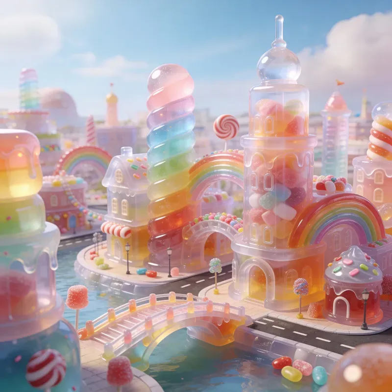 Jelly City Dreamy Candy Fantasy Worlds