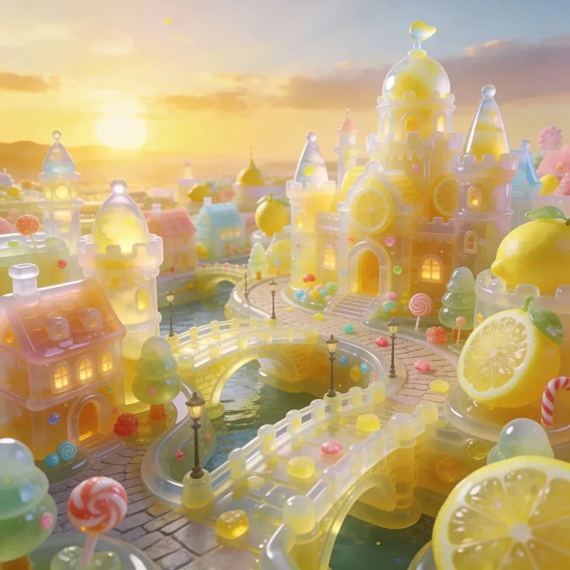 Jelly City Dreamy Candy Fantasy Worlds