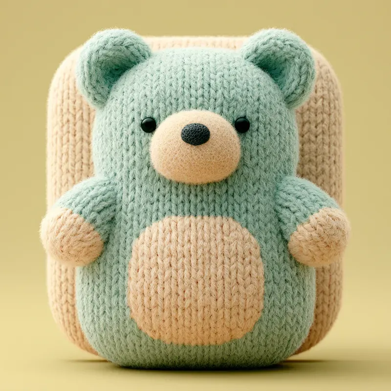 3D Fluffy Pastel Animal Icons
