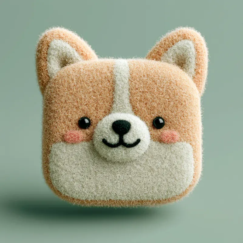 3D Fluffy Pastel Animal Icons