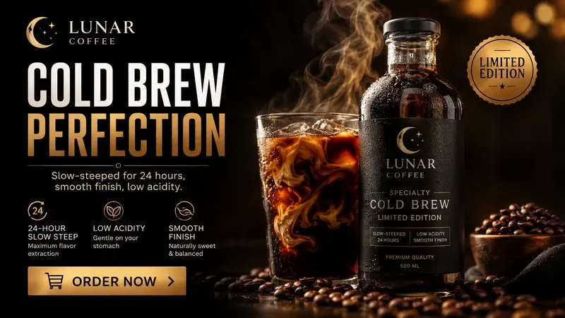 Gourmet Coffee Web Hero Templates