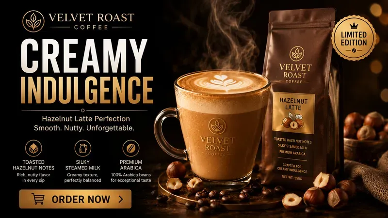 Gourmet Coffee Web Hero Templates
