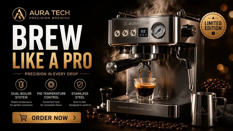 Gourmet Coffee Web Hero Templates