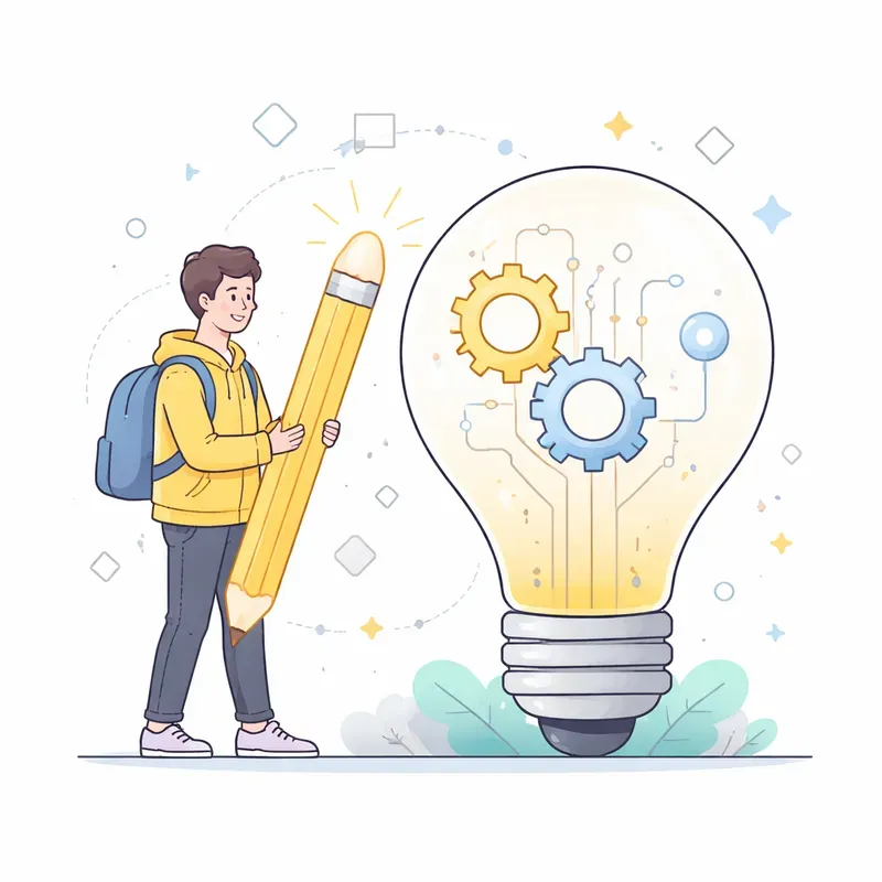 Creative Minimal Idea Vector Style