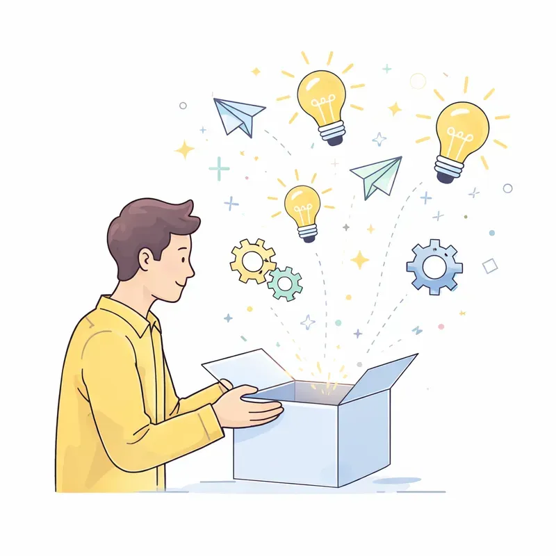 Creative Minimal Idea Vector Style