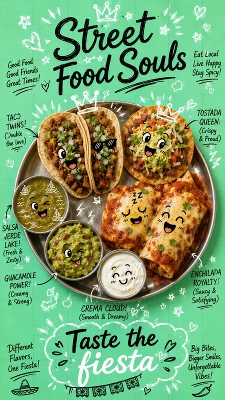 Food Squad Doodle Art
