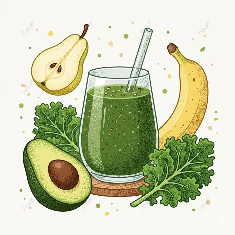 Stippled Vector Food Illustrations