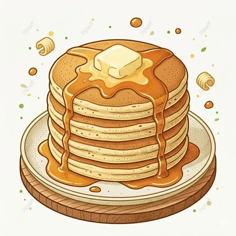 Stippled Vector Food Illustrations