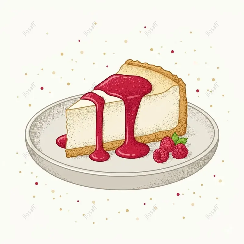 Stippled Vector Food Illustrations