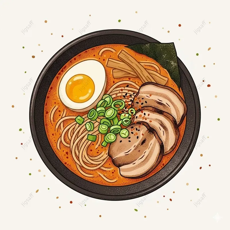 Stippled Vector Food Illustrations