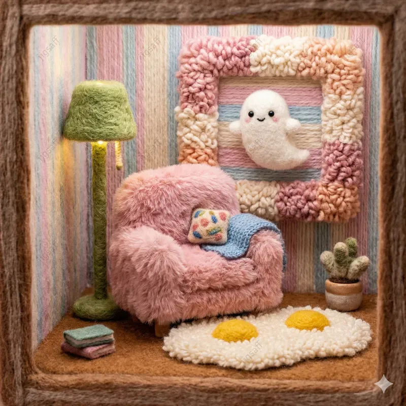 Fluffy 3D Plush Diorama Rooms