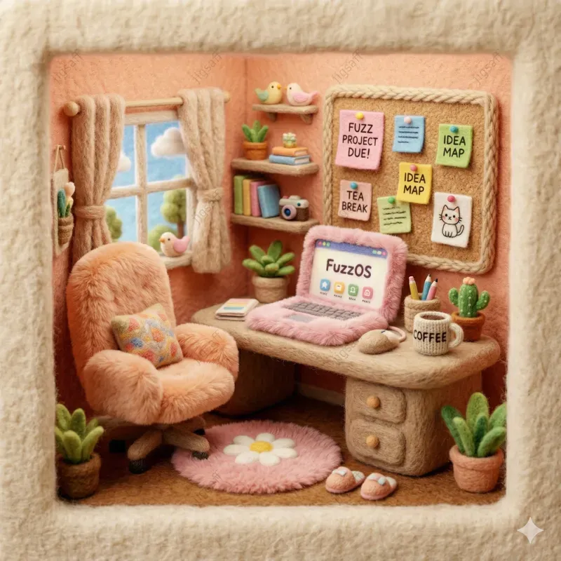 Fluffy 3D Plush Diorama Rooms