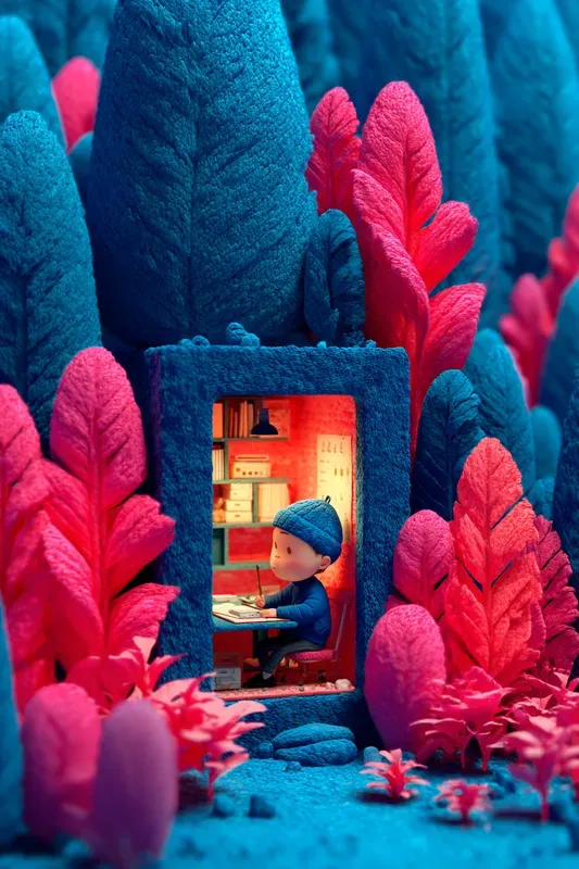 Cozy 3D Character Scenes