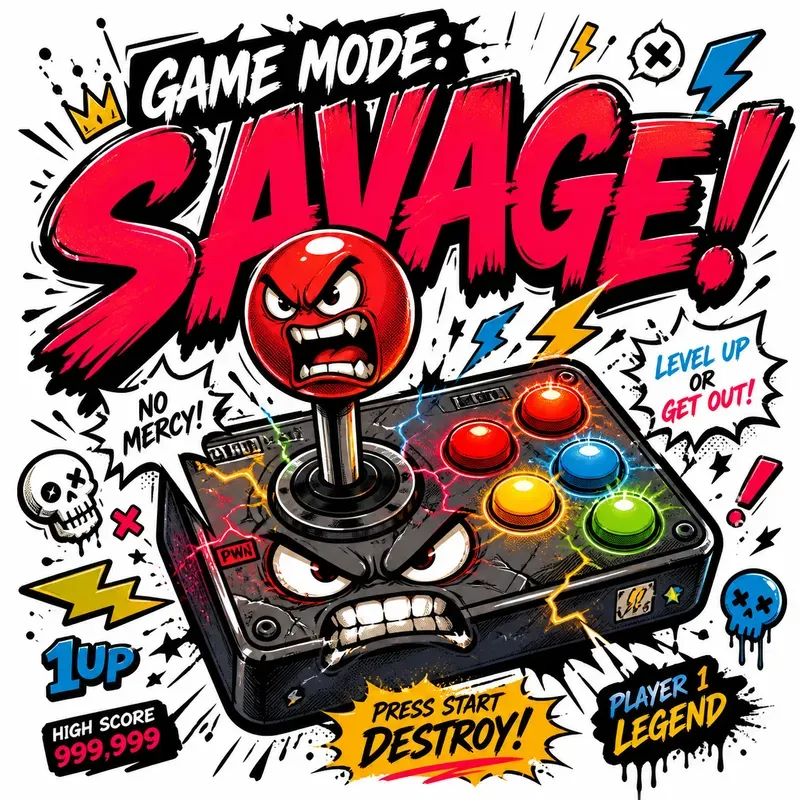 Retro Comic Typography Mascot Generator