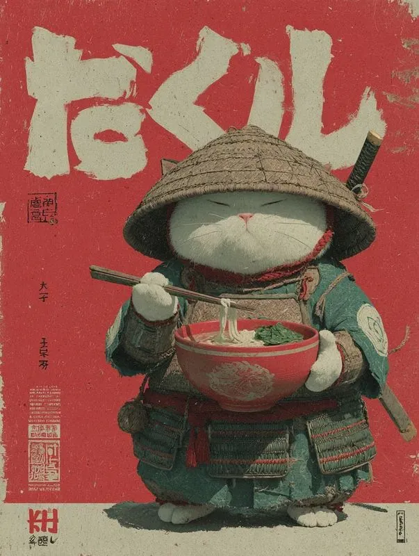 Vintage Japanese Poster Style