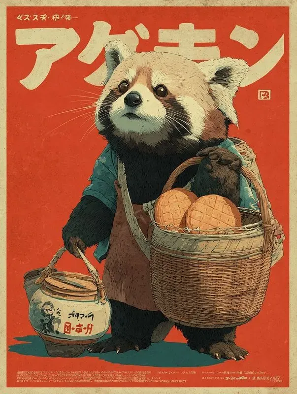 Vintage Japanese Poster Style