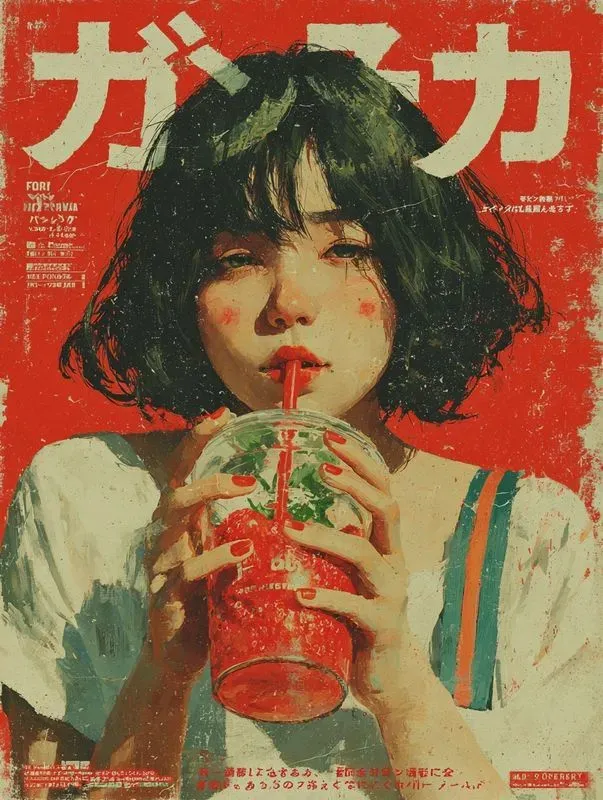 Vintage Japanese Poster Style