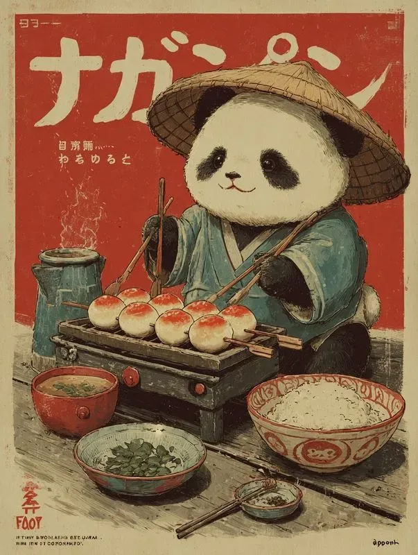 Vintage Japanese Poster Style