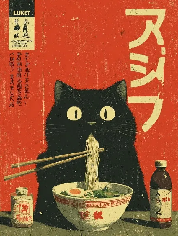 Vintage Japanese Poster Style